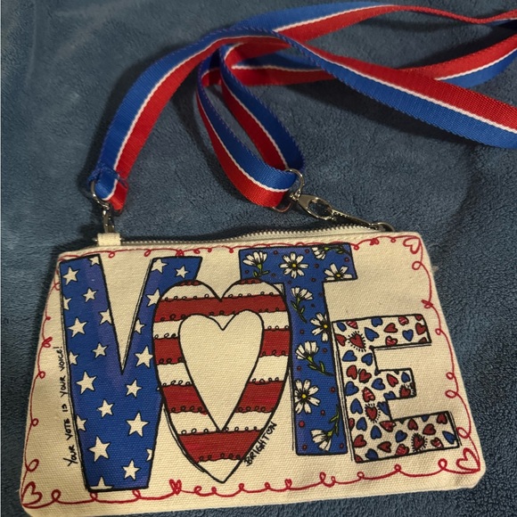 2024 Brighton VOTE canvas crossbody. - Picture 2 of 2